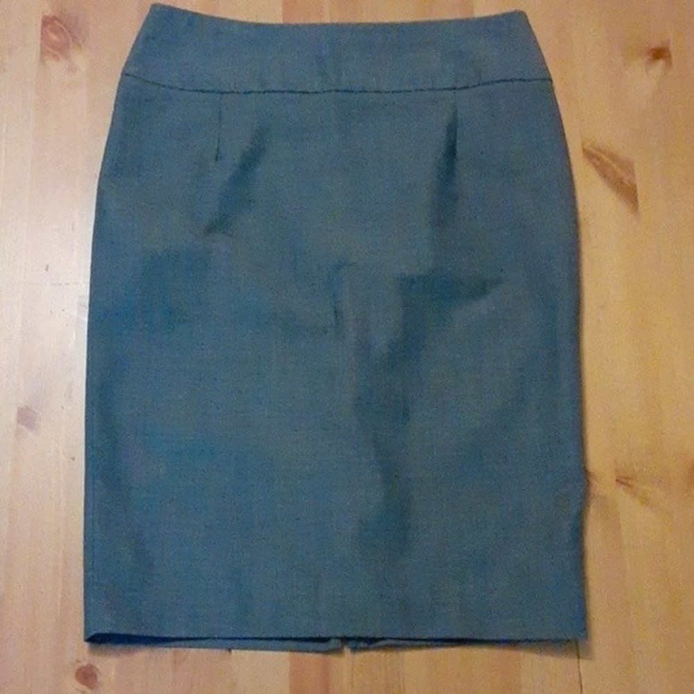 Mossimo skirt straight grey cross-hatch knee length stretch women sz 6